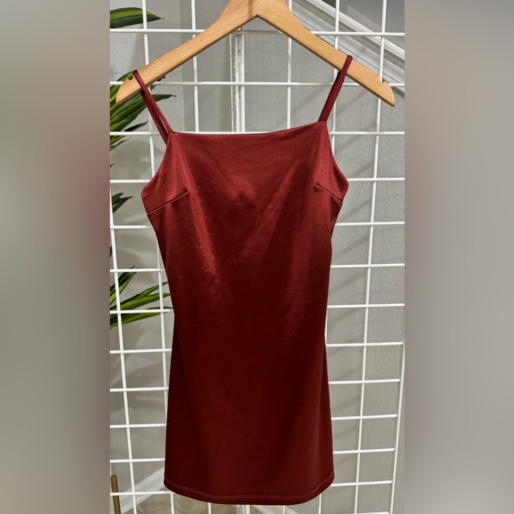 Copper Mini dress size small slip on